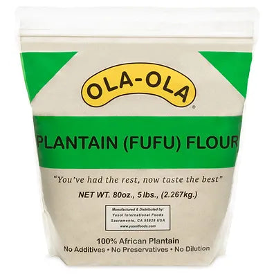 Ola-Ola Plantain Fufu Flour 5 lbs